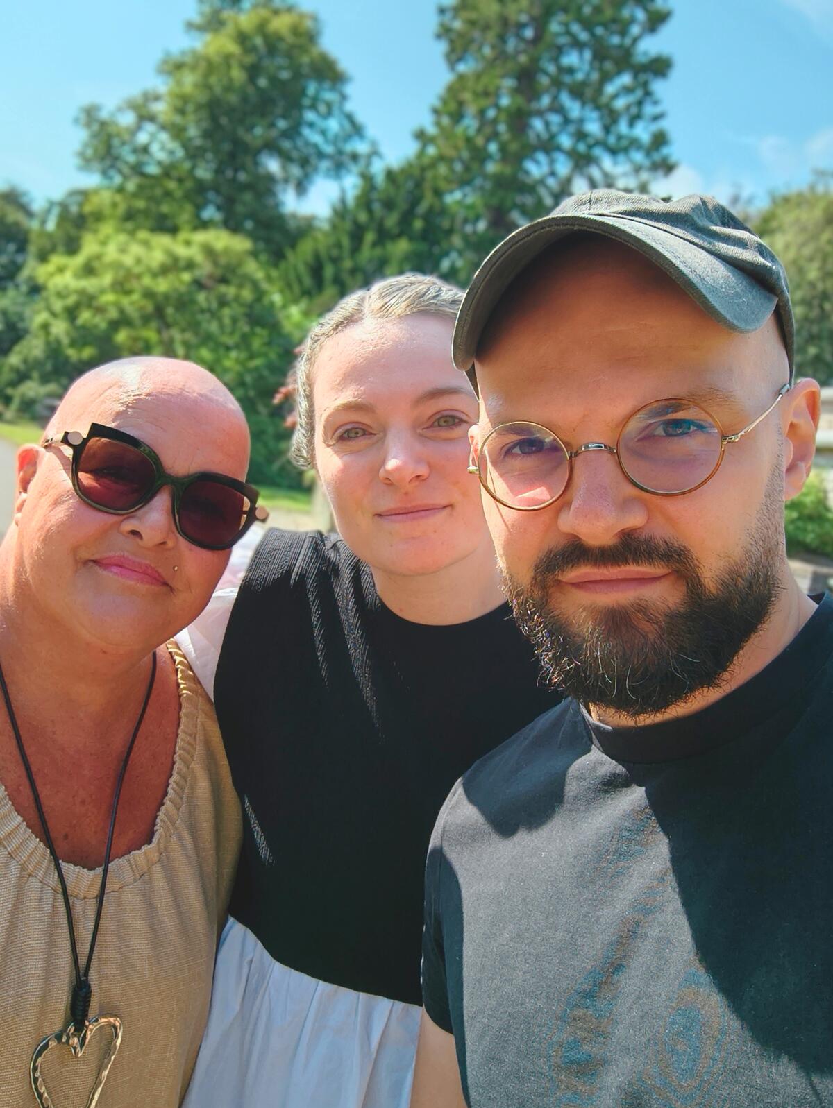 a rare selfie of all three of us.