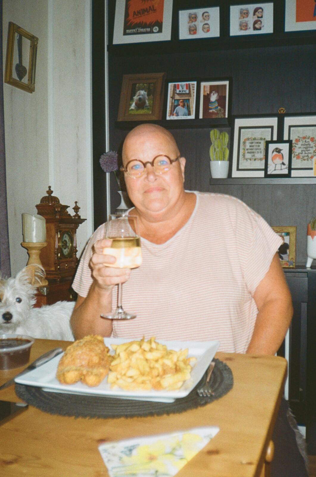 fish & chips w. mum. a day which sacrificed gut health...
