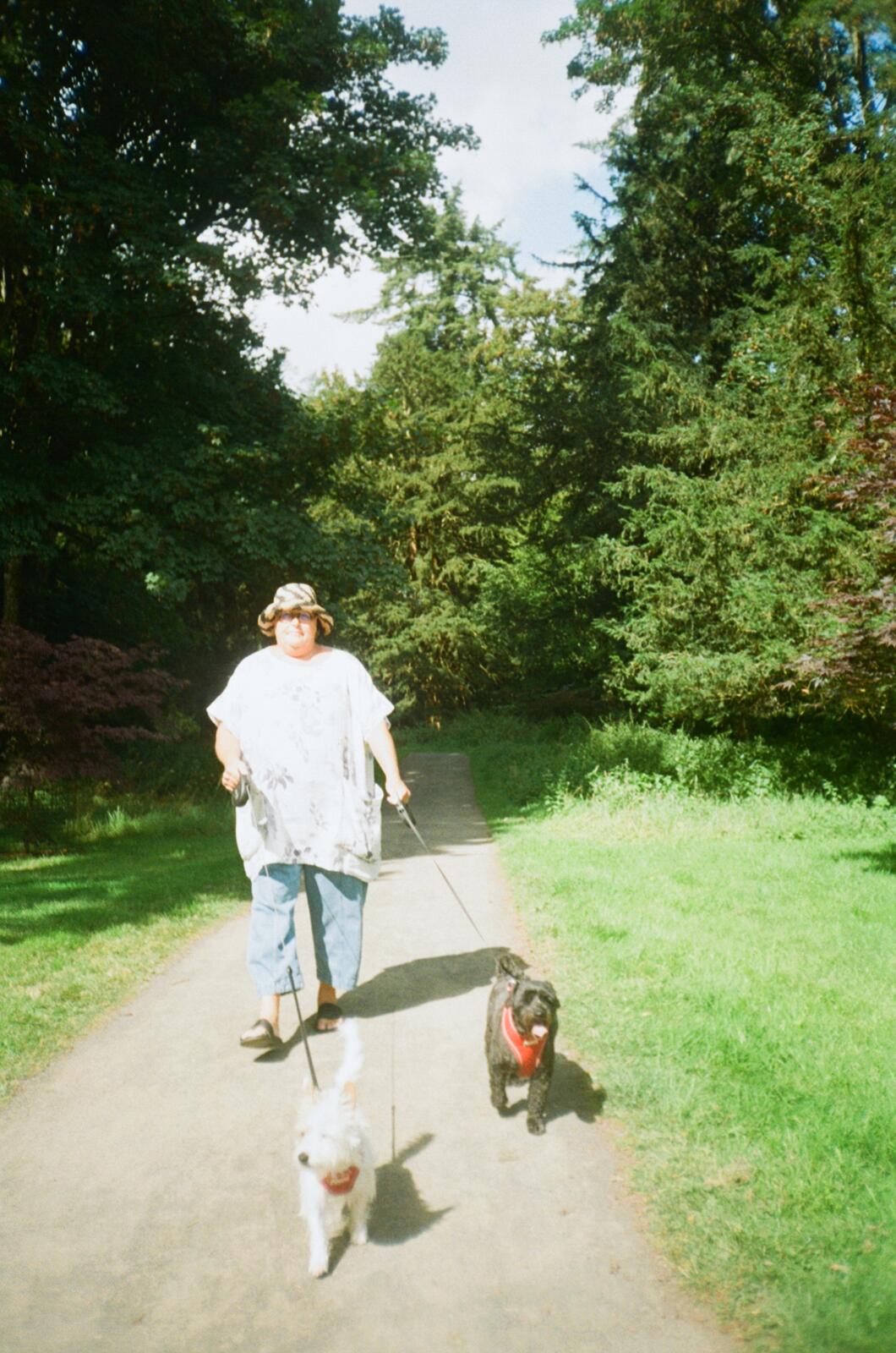 mum at scone palace. skew-whiff, but lovely sunlight.